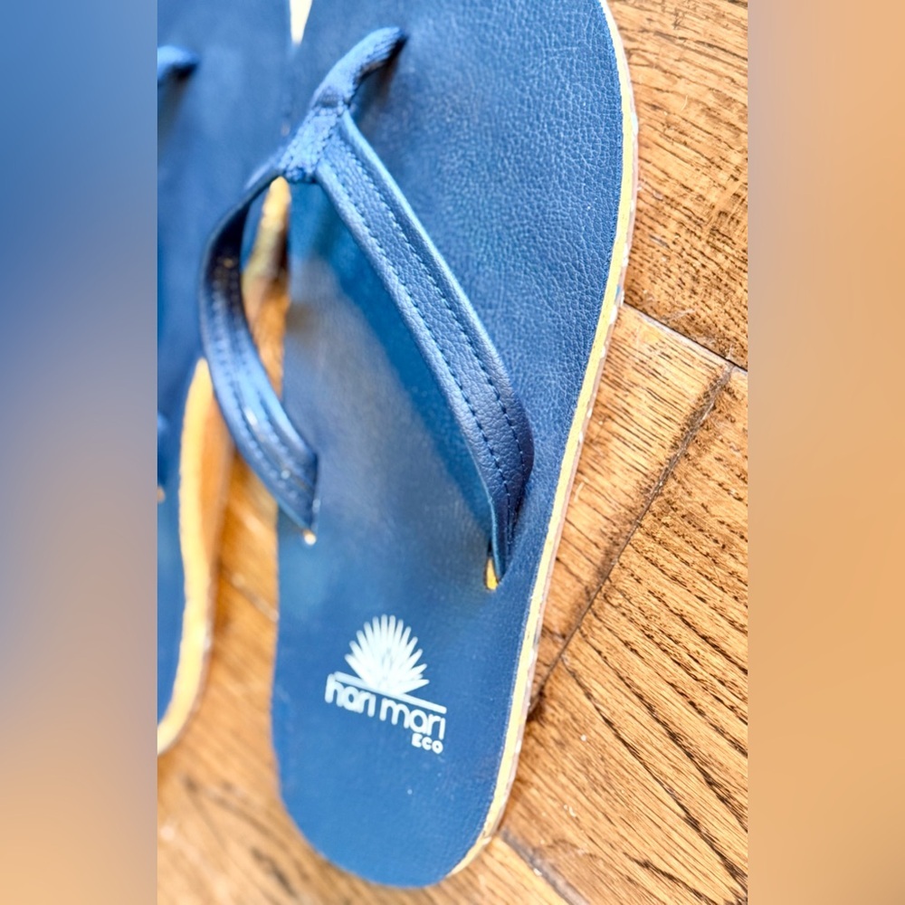 Hari Mari Women’s Sonoros Eco-Friendly Flip Flops Sandals with Cork Soles. Sz: 7 - Picture 3 of 6